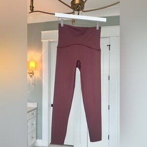 SPANX High-Rise Maroon 7/8 Booty Boost Leggings Small Good shape
